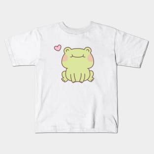 Cute Happy Little Frog Kids T-Shirt